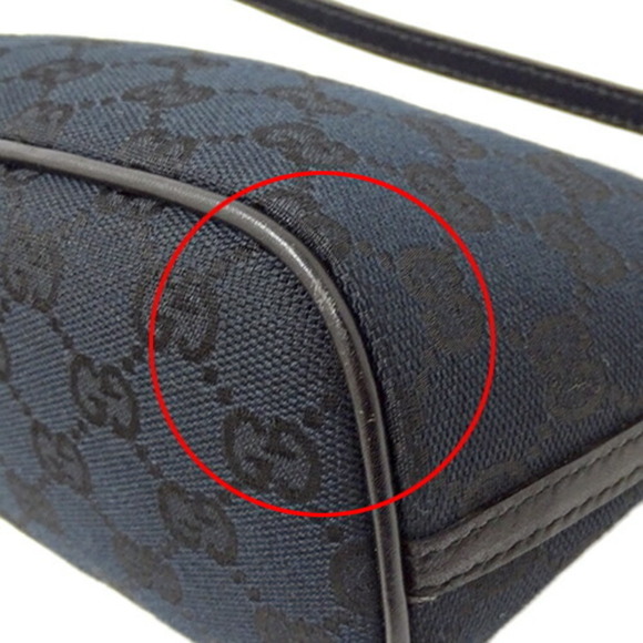 Gucci GUCCI Pouch Women's Hand Handbag GG Canvas Black 039/1103 - Picture 9 of 10